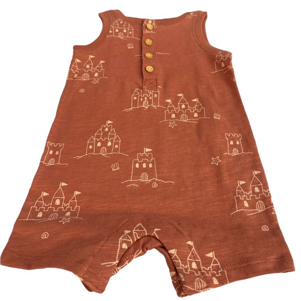 NWT Little Co. henley tank romper
